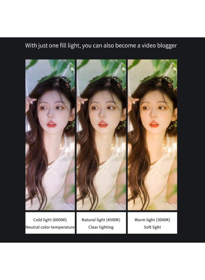 Arabest LED Video Light, High Brightness Soft Light Multi Mode Color Temperature Adjustment, Portable USB Rechargeable Vlog Selfie Light with Bracket for Osmo 3 2 1 - Image 3